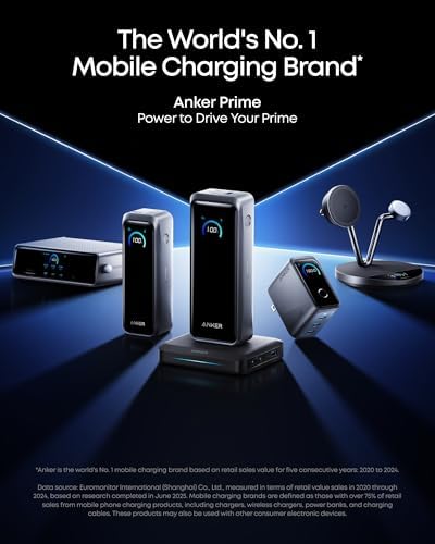 Anker Prime Power Bank, 26,250mAh 3-Port Portable Charger with 300W Max Output, Two-Way Charging, TSA-Approved, App Control, for iPhone 17/16 Series, and More (Base Not Included) - Image 7