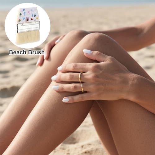 Beach Removal Cleaner Brush, Quick Dry & Reusable Sand Cleaning for Kids Adults Women, Must-Have Remover Essentials for Travel Vacation Summer Sandbox Activities Accessories (Ocean Creature Style) - Image 3
