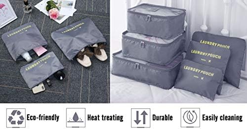 Vicloon Multifunction Packing Cubes - 8 PCS Organizer Packing Bags for Suitcase, Travel Essentials with Shoe Bag, Storage Accessories - Image 6