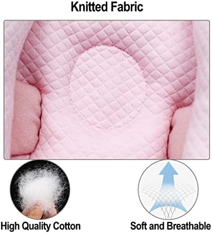2 in 1 Baby Travel Cushion, Banana Shape Adjustable Baby and Infants Neck Head Support Car Seat Insert Cushion for 3 to 12 Month, Pink - Image 3