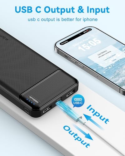 AsperX 2-Pack Power Bank Portable Charger Fast Charging 10000mAh, PowerBank USB C Input and Output, Battery Pack Compatible with iPhone, Samsung, Huawei, iPad, Tablets and More - Image 3