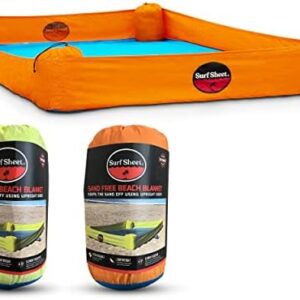 Sandproof Beach Blanket - Oversize Large Outdoor Picnic Blanket for Beaches & Camping - Portable Family Beach Blanket Waterproof Sandproof for Parks, Travel, Vacation Essentials(Orange)