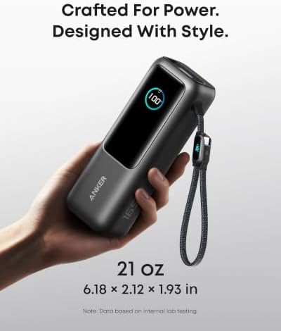 Anker Laptop Power Bank, 25,000mAh Portable Charger with Triple 100W USB-C Ports, Built-in Retractable Cables, Flight-Approved for Travel, iPhone 17/16 Series, Samsung, and More - Image 7
