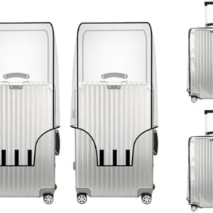 2pcs Clear PVC Suitcase Cover Protectors 28 Inch Luggage Cover for Wheeled Suitcase (2pcs 28 inch)