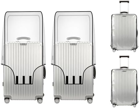 2pcs Clear PVC Suitcase Cover Protectors 28 Inch Luggage Cover for Wheeled Suitcase (2pcs 28 inch)