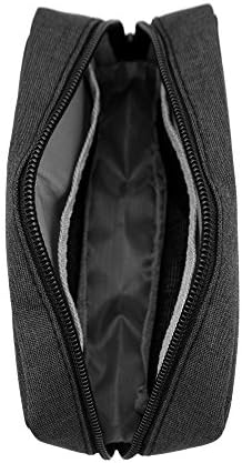 Universal Electronics/Accessories Soft Carrying Case Bag, Durable & Light-weight,Suitable for Out-going, Business, Travel and Cosmetics Kit (Black-Small) - Image 3