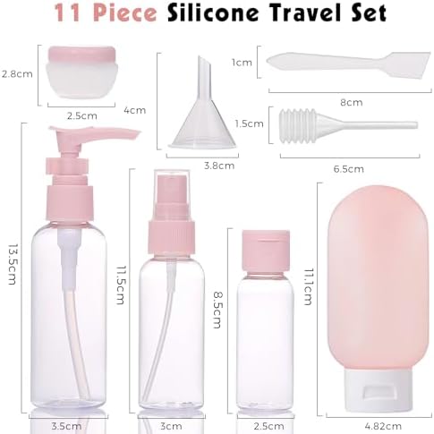 Travel Bottles for Toiletries,12 Pcs Silicone Travel Bottles Containers with Waterproof Bag Squeezable Travel Accessories for Lotion Shampoo Conditioner Skincare Cosmetics - Image 2