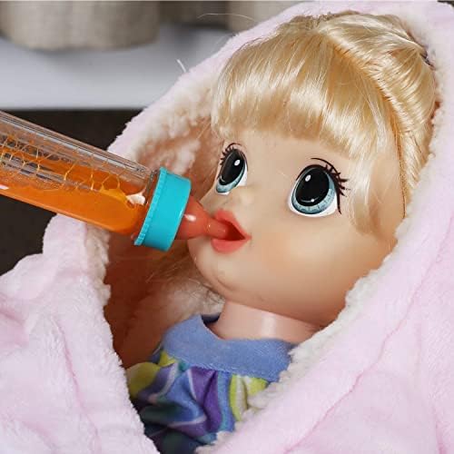 13 Pack Baby Accessories - Baby Doll Feeding and Caring Toys Set Includes Diaper Bag, Doll Diapers, Magic Bottle, Mat for Girl Toddler Kid, Babies Pretend Play Set for Birthday Gift Christmas - Image 7