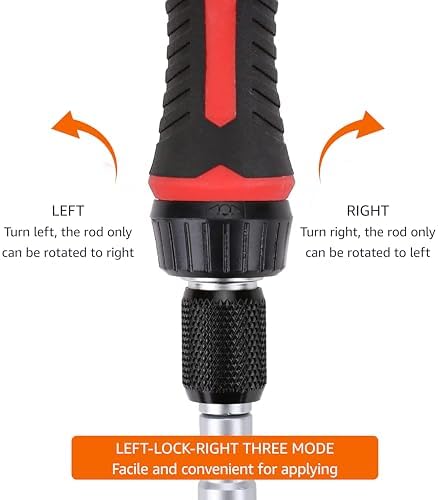Amazon Basics Magnetic Ratcheting Wrench and Electronics Precision Screwdriver Set, 73 count (Pack of 1), Black, Red, Silver - Image 4