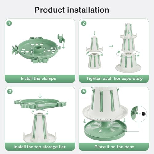 TAZENI Baby Bottle Drying Rack, Large Baby Bottle Storage, Space Saving Bottle Rack Dryer Organiser with 20 Hooks, for Feeding Nipples, Teats, Soothers, Newborn Essentials Bottle Accessories - Image 9