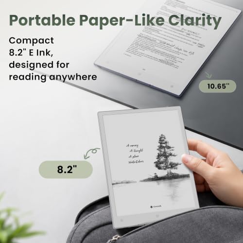 VIWOODS 8.2" AiPaper Mini AI E Ink Tablet, Portable Digital Notebook for Reading, Light Notes & Thinking, Electronic Notebook with Pen, Adjustable Front Light, 128GB - Image 2