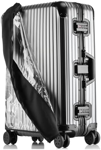 Transparent PVC Suitcase Cover, No Disassembly Required Clear Luggage Protector Suitcase Cover, Waterproof Travel Wrap Luggage Cover Protectors, Luggage Bag for Hard Cover Suitcase