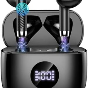 Wireless Earbuds, Bluetooth 5.4 Headphones in Ear with 4 ENC Noise Cancelling Mic, Bluetooth Earbuds 40H Playtime, Ear Buds HiFi Stereo Deep Bass Wireless Earphones, IP7 Waterproof, USB-C Fast Charge