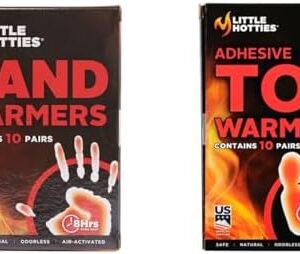 Hand and Toe Warmers Bundle - Little Hotties - 10 Pairs Hand Warmers and 10 Pairs of Toe Warmers, Suitable for Outdoor Activities