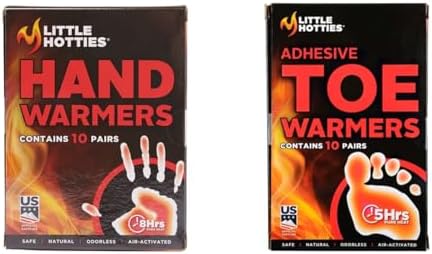 Hand and Toe Warmers Bundle - Little Hotties - 10 Pairs Hand Warmers and 10 Pairs of Toe Warmers, Suitable for Outdoor Activities