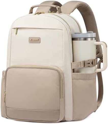 LOVEVOOK Laptop Backpack for Women with Pouch Pocket for Large Capacity Cup,15.6 Inch Backpack Womens Travel Backpack, Waterproof Laptop Computer Bag for Work Business Backpack College Teacher