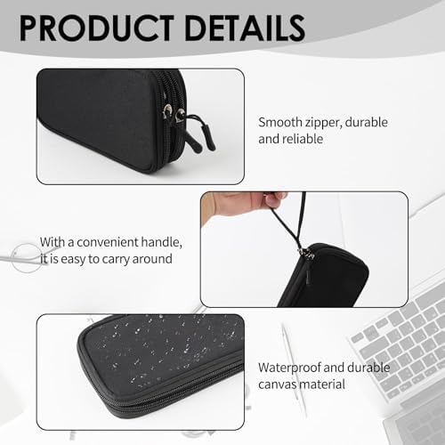 Electronics Accessories Organiser Bag, Waterproof Travel Cable Storage Case, Travel Gadget Bag, Compact Gadget Pouch for Chargers Cords Hard Drives Earphones, Holiday Essentials for Men Women - Image 4