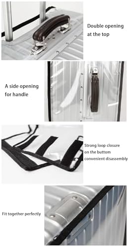 2pcs Clear PVC Suitcase Cover Protectors 28 Inch Luggage Cover for Wheeled Suitcase (2pcs 28 inch) - Image 4