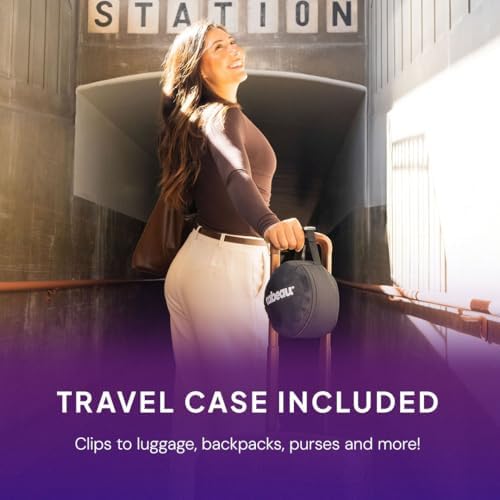 Cabeau Evolution S3 Travel Pillow - Airplane Seat Straps - Ensures Your Head Won't Fall Forward - Relax with Plush Memory Foam - Quick-Dry Fabric Keeps You Cool and Dry (Indigo).., Jet black, S3 - Image 2