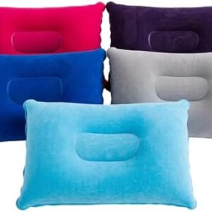5 Pcs Sunbed Pillow, Inflatable Pillow for Camping and Outdoor Activities, Camping Pillows for Adults, Blow Up Pillow with Compact Design 34 x 22 cm, Essential Gear for Travel Comfort and Relaxation