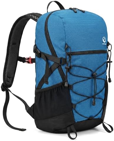 Travel Backpack for Men Women, 20L Lightweight Hiking Backpack Waterproof Daypack, Durable Outdoor Rucksack for Trekking, Camping, Flying & Commuting - Breathable Ventilation System