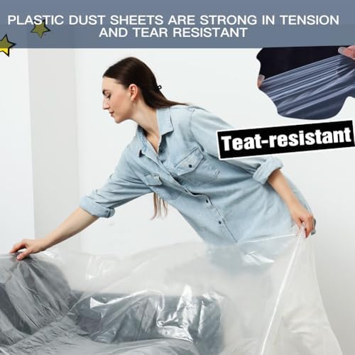 4 PCS Extra Large Clear Plastic Storage Bags - 100 ×150cm Clear Large Plastic Bags for Clothes, Furniture, Luggage, Suitcase, Quilts, Chair, Bike - Waterproof Big Plush Storage Bag - Suitcase Cover - Image 7