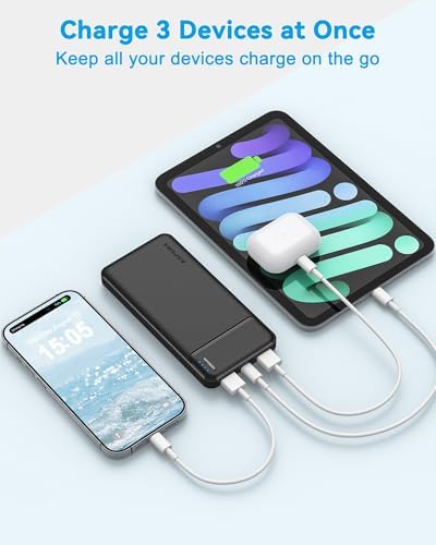 AsperX 2-Pack Power Bank Portable Charger Fast Charging 10000mAh, PowerBank USB C Input and Output, Battery Pack Compatible with iPhone, Samsung, Huawei, iPad, Tablets and More - Image 4