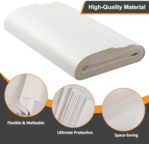 Newsprint Packing Paper Sheets for Moving | 100 Sheets | 27.6" x 15" | Moving & Shipping Supplies | Wrapping & Protecting Fragile Items | Newspaper Paper - Image 3