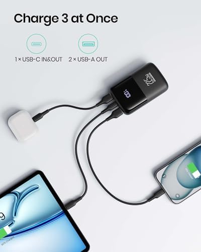 INIU Power Bank, Ultra Compact 10000mAh 22.5W Fast Charging Portable Charger, Flight-Safe Travel USB C External Phone Battery Pack with LED Display & Stand for Xiaomi iPhone 17 Samsung S26 Google etc - Image 6