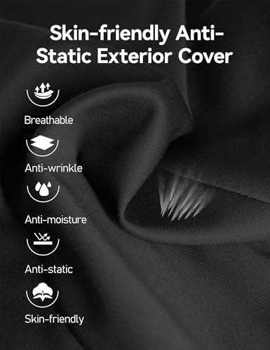 Travel Ease Ergonomic Lumbar Support Cushion, Memory Foam Back Support Cushion for Office Chairs with Skin-friendly Cover for Comfort (Black) - Image 8