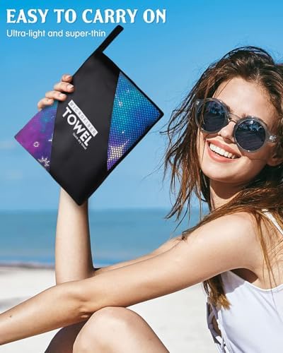 Virgo Zodiac Sign Beach Towel for Astrology Fans, Extra Large 180x90 cm 250GSM Microfibre, Sand Free Quick Dry, Ideal Vacation Gifts with Carry Bag for Pool Cruise Camping - Image 8