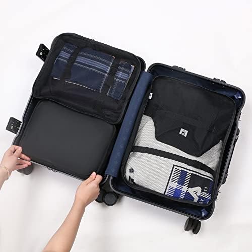 OSDUE Packing Cubes for Suitcase, 8PCS Thickening Travel Organiser Packing Bags Lightweight Travel Accessories Organizers Essentials Clothes Shoes Cosmetics Toiletries Storage Bags - Image 7