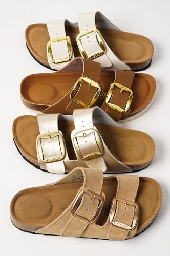 Projects Clouds Genuine Leather Flat Sandals for Women 2025 Comfortable Beach Necessities Women's Sandals Memory Foam Holiday Necessities Slides for Women Shoes (Santorini) - Image 7
