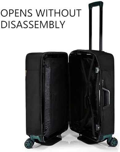Veki Clear PVC Travel Luggage Cover, Elastic Waterproof Suitcase Cover Protector, Dustproof Protective Luggage Covers, Trolley Case Protector for Business, Travel and Daily Use (Black, 26 Inch) - Image 2