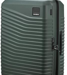 Samsonite Intuo - Spinner L, Expandable Suitcase, 75 cm, 105/115 L, Green (Olive Green)