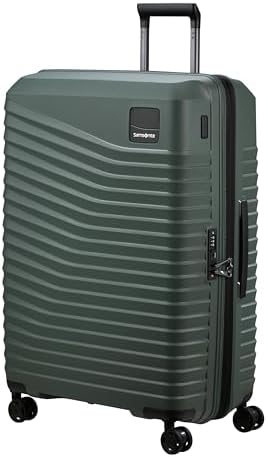 Samsonite Intuo - Spinner L, Expandable Suitcase, 75 cm, 105/115 L, Green (Olive Green)