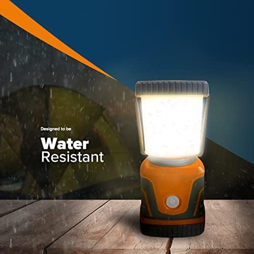 Wyldness LED Camping Lantern β 1500 lm Camping Light Lamp, Up to 40 Hours Battery (D Size), Perfect Emergency Survival Kit Gear, Tough, Sturdy, Suited for Night Time Trips, Hiking, Camp - Orange - Image 7