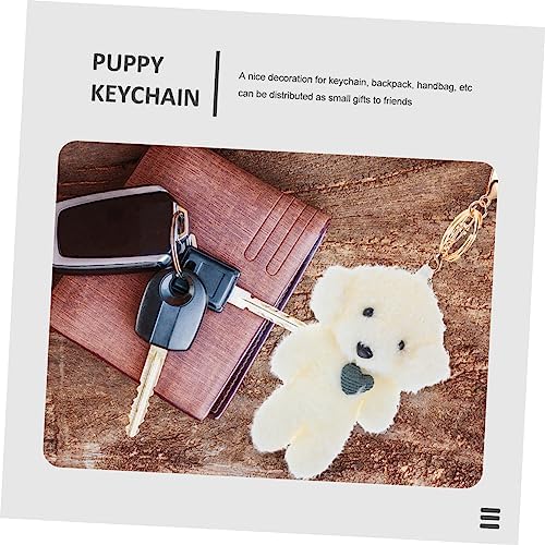 SUPVOX Puppy Keychain Set of 2 Plush Dog Keyrings Soft Toy Keyring Backpack Charms for Girls Fluffy Keychain for Bags Keys and Gifts for Dog Lovers - Image 6