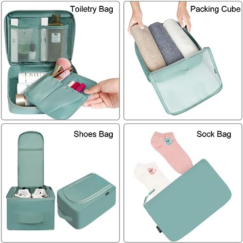 BAGAIL Packing Cubes for Suitcase 8 Set, Lightweight Luggage Packing Organizers Packing Cubes for Travel Accessories - Image 3