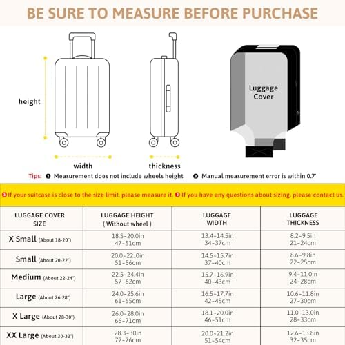 OrgaWise Clear TPU Luggage Cover, for Suitcase TSA Approved Transparent Suitcase Cover Protector Fit 18-32 Inch Luggage - Image 2