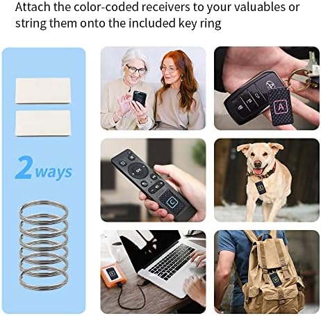 Key Finder with EXtra Transmitter, CHLOVOE Item Finder with 85dB Loud Beeps, Wireless Item Tracker, Keys, Wallet, Phone, Glasses, Luggage, Pet Tracker - Image 2
