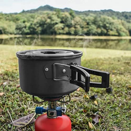 Camping Cookware Set, Portable and Lightweight Stainless Steel Camping Frying Pan Pots Cups Cutlery for Outdoor Picnic Hiking Camping - Image 9