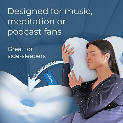 Derila ERGO Memory Foam Pillow. Cervical Neck Pillow for Back, Stomach & Side Sleeper. Butterfly Form Pillows for Neck and Shoulder, size 54x36x12cm - Image 8