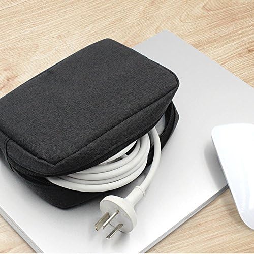 Universal Electronics/Accessories Soft Carrying Case Bag, Durable & Light-weight,Suitable for Out-going, Business, Travel and Cosmetics Kit (Black-Small) - Image 5