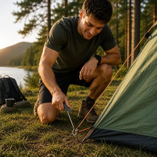 Pack of 2 Tent Peg Extractors - Camping Tools, Lightweight and Portable, Easy Peg Remover - Image 8
