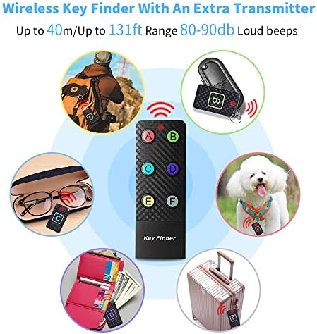 Key Finder with EXtra Transmitter, CHLOVOE Item Finder with 85dB Loud Beeps, Wireless Item Tracker, Keys, Wallet, Phone, Glasses, Luggage, Pet Tracker - Image 6