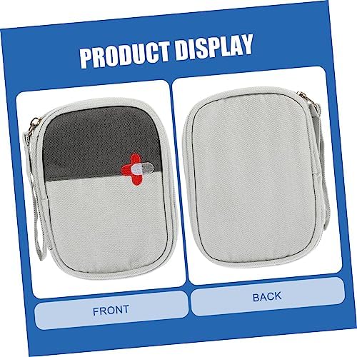 MAGICLULU 2pcs Household First Aid Pouch Nursing Bag Light Medicine Bag for Camping Zipper Oxford Cloth for Travel Essentials and Emergency Storage - Image 4