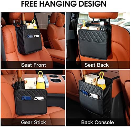 Car Seat Back Hanging Bag Car Document Holder Multi-Pocket Bottle Bag Storage Box Organizer Travel Tidy Pouch Pocket Kids - Image 5
