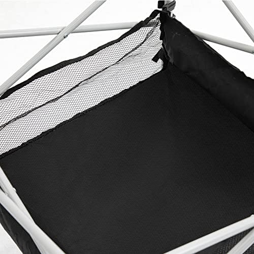 Outsunny 70cm Aluminum Roll-Top Table w/Mesh Bag Camping Outdoor Dining Foldable w/Steel Frame Picnic Lightweight Hiking Furniture Desk, Silver - Image 7