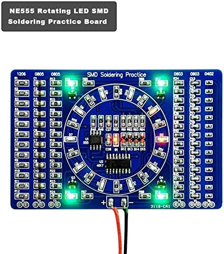Rotating LED SMD NE555 Soldering Practice Board DIY Kit Fanny Skill Training DIY Kit Electronic PCB Board Module Suit - Image 2
